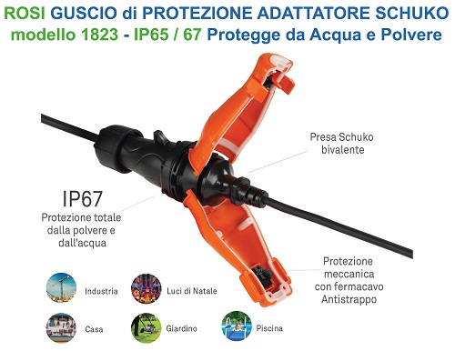 Adattatore per Presa Volante Schuko IP67